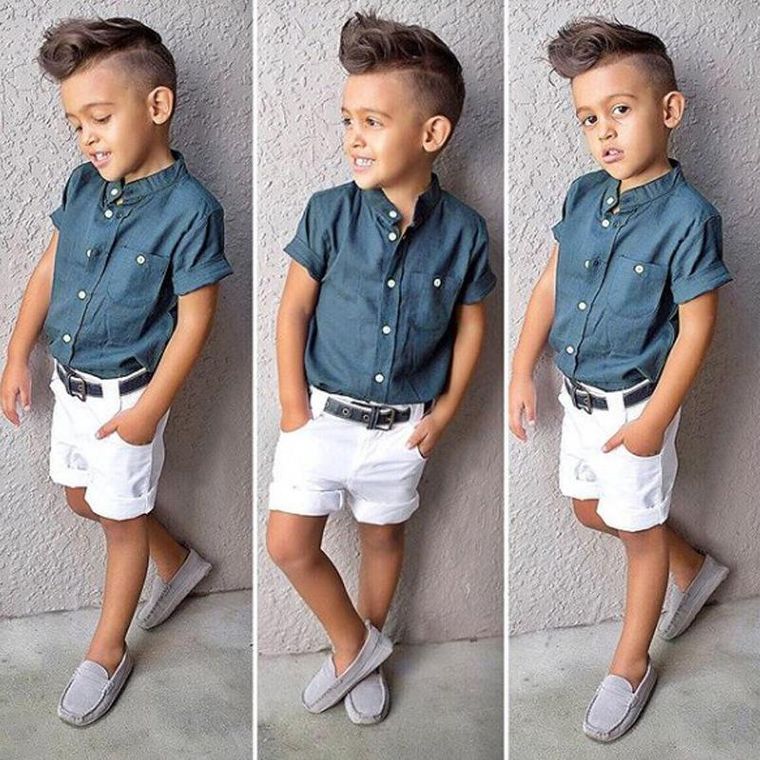 0-7 year old children's boys' suit  children's short sleeved top T-shirt + Shorts Set